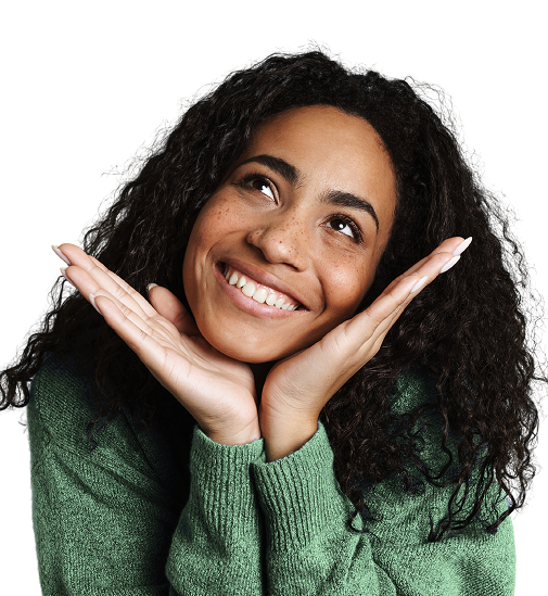 Smiling homeowner relaxing at home